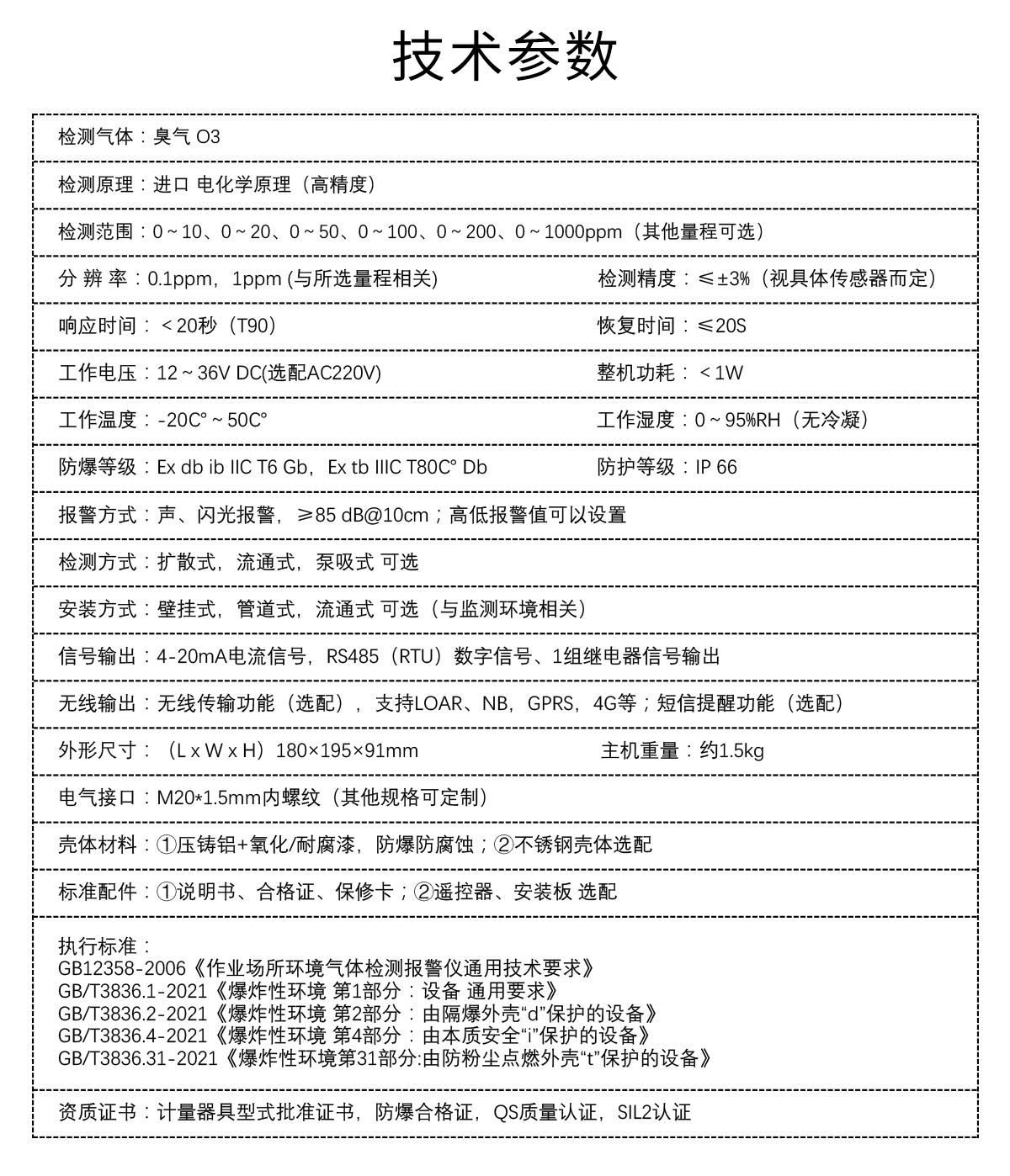 固定式臭氧檢測(cè)儀